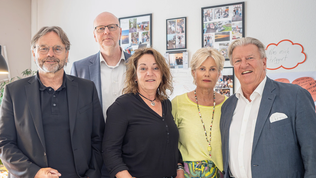 Michael Groß, Eckart Kroon, Caren Utecht, Britta Nienaber und Dr. Uwe Lissau