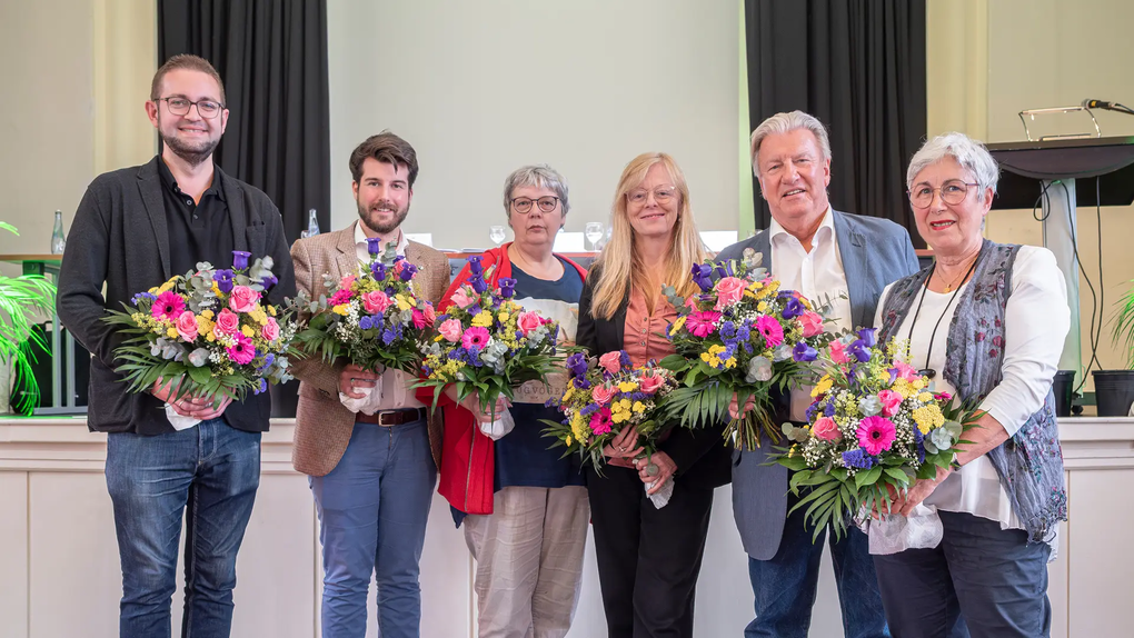Sergej Strelow, Jan Mücher,  Claudia Gerdes, Heike Uffenbrink,  Dr. Uwe Lissau und Sybille Böschen